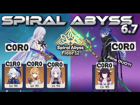 Spiral Abyss 6.7 | Skirk C0 & Flins C0 | Genshin Impact - TokoAether
