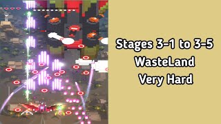 Sky Wings Shoot 'Em Up Walkthrough Stages 3-1 to 3-5 Wasteland (Very Hard Difficulty) screenshot 4