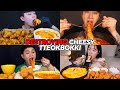 Mukbangers eating the CHEESIEST TTEOKBOKKI