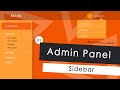 Sidebar | Admin Panel(Bootstrap4,Jquery) - part 2