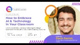 How to Embrace AI & Technology in Your Classroom | Webinar with Paulo Dantas