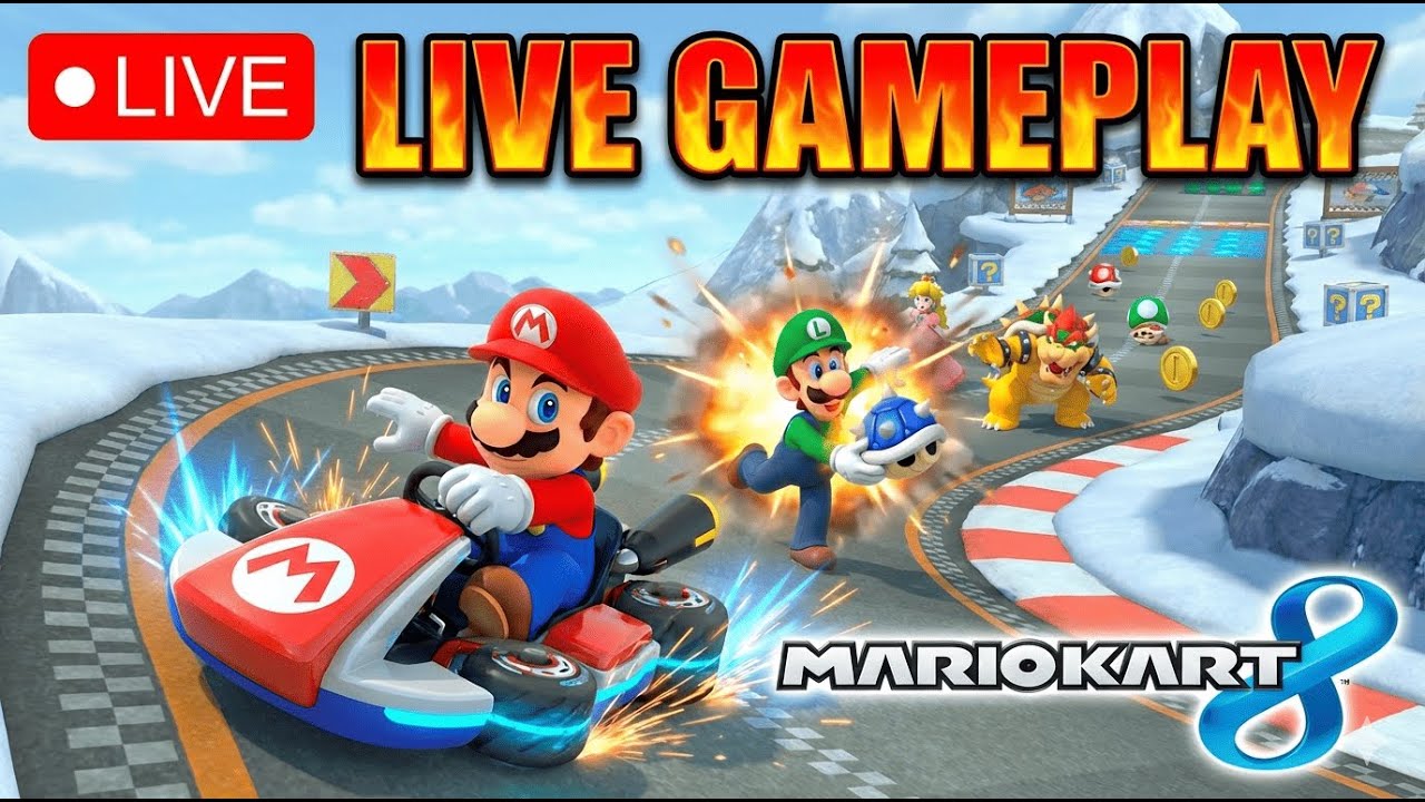 LIVE 🏁 Mario Kart 8 Parte 3 😂 | Caos Total, Piques y Caparazones Volando