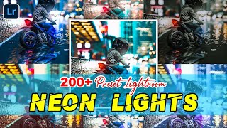 200 Night Tone Preset Lightroom  Neon Light Preset  Preset Lightroom
