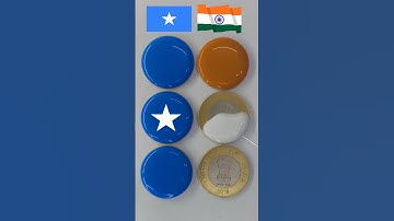 Somalia 🇸🇴 flag and India 🇮🇳 flag painting #art #youtubeshorts #shorts