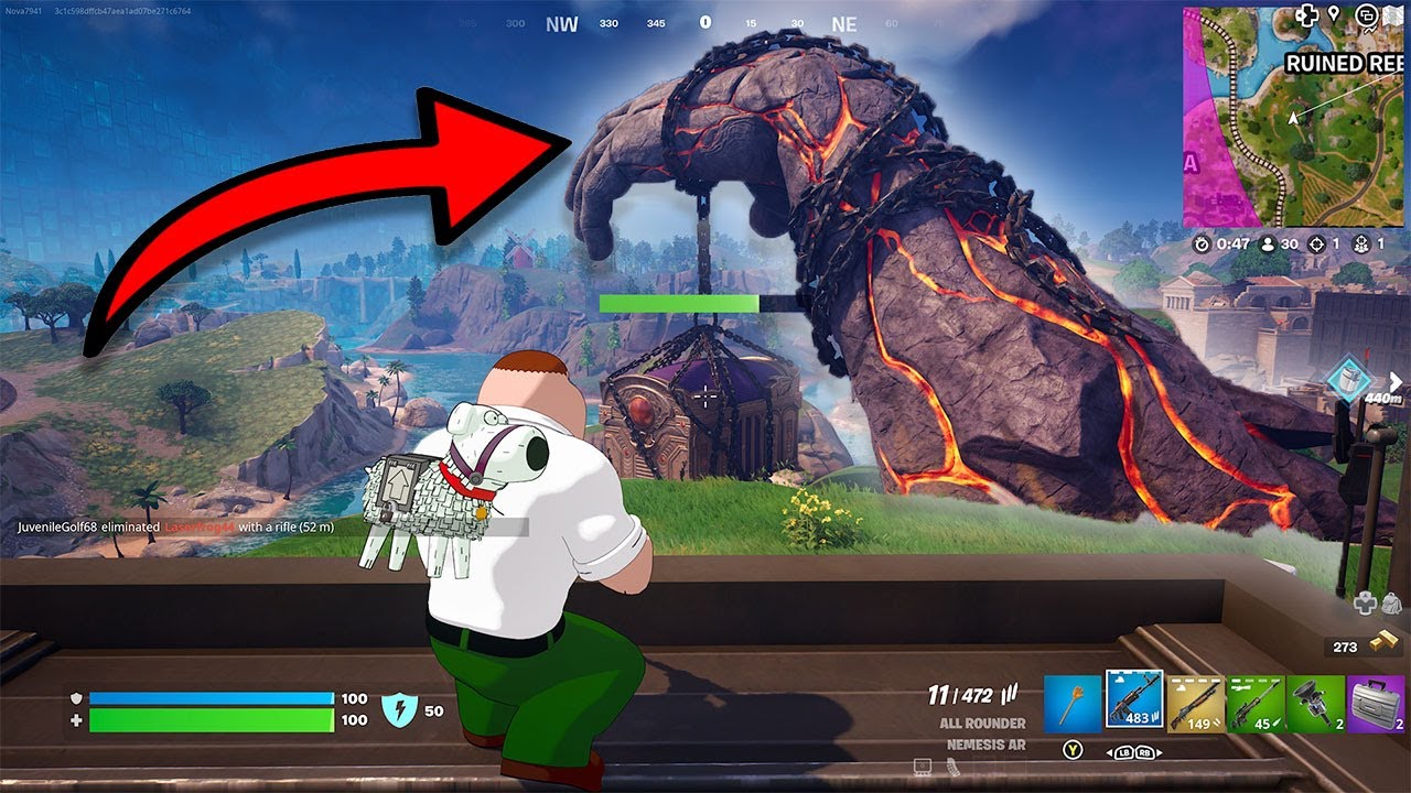 Fortnite Hand Location Discovered! Fortnite Giant Hand Event YouTube