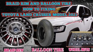 how to change the balloon tire with braid rim #toyota #land #cruiser #model2021