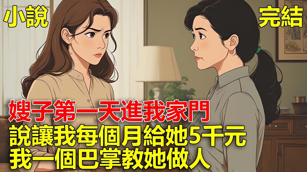 嫂子第一天進我家門，說讓我每個月給她5千元，我一個巴掌教她做人！