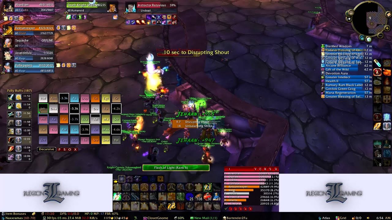 the LEGION WoW-One Warsong - Naxxramas Instructor Razuvious - YouTube