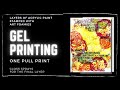 Gel Printing, Art Foamies with Acrylics, Gloss Spray to Pull the Print