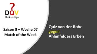 DQV Online-Liga Saison 2026 - Woche 7 - Match of the Week