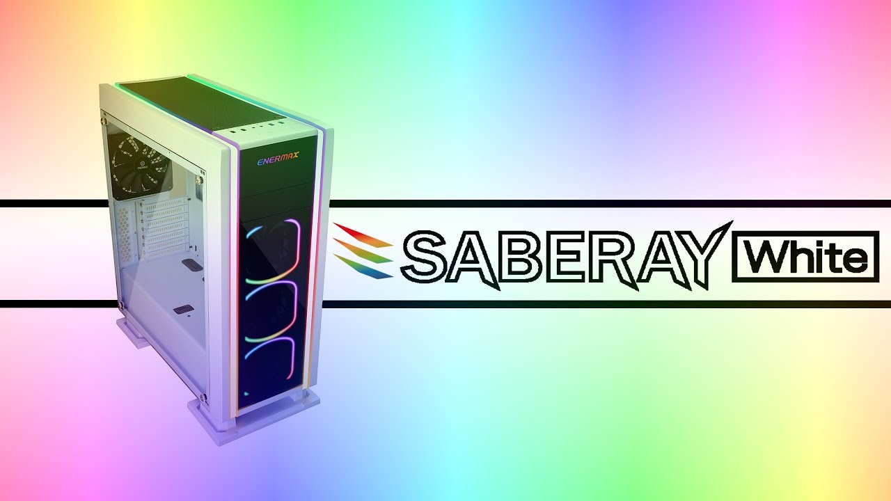 パソコン　ケース【ENERMAX　SABEREY  White】 PC Build Timelapse - Enermax Saberay White - YouTube