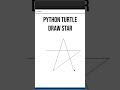 Draw star using turtle in python #Shorts subscribe for daily updates.