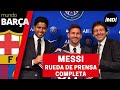 Rueda de prensa de presentación de Messi como nuevo jugador del PSG completa