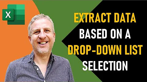 Extract Data Based on a Drop Down List Selection in Excel | Filter Data With Drop Down List Excel