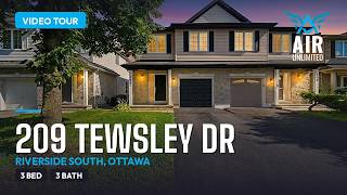 3-Bed Semi in Riverside South, Ottawa | Steps to the Rideau River | 209 Tewsley Dr