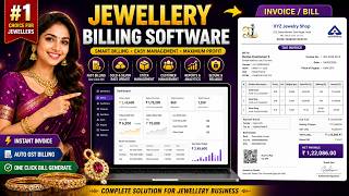 Jewellery Billing Software Full Demo | Gold, Silver, GST + HUID Tracking | Easy Billing System