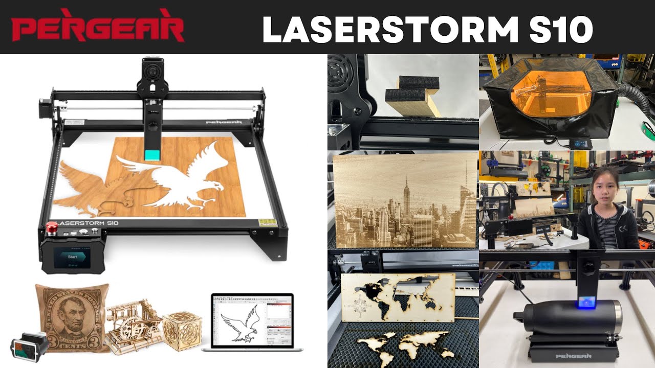 美品】レーザー加工機 laser storm s10（レーザー彫刻機 10Wレーザー高 