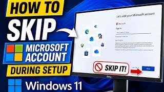How to skip/ Bypass Microsoft Account while installing windows 11 Profile