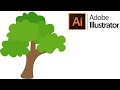 Tree vector in Adobe illustrator: