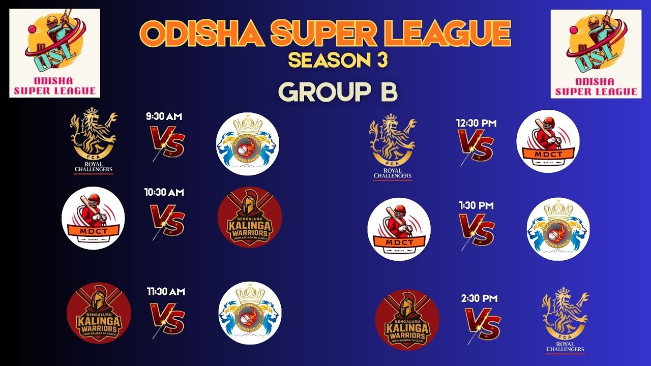 DAY 1 ODISHA SUPER LEAGUE SEASON 3 CRICKET TOURNAMENT LIVE 2025