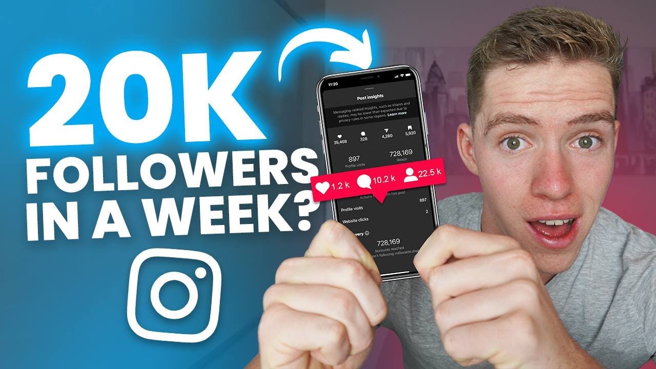 How I Gained 20,000 Followers In One Week On Instagram - YouTube