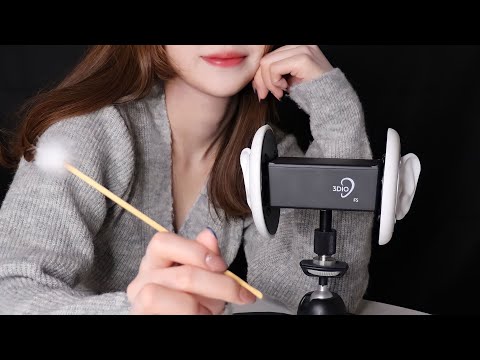 【ASMR】耳かき/寝落ちするまで😴優しく耳かきします/竹、指かき/3dio