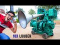 10X Loud Horn In Diesel Engine Silencer | इंजन की आवाज़ को 10 गुणा कर दिया |