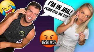 CALLING My FIANCÉ From JAIL PRANK!!! **Hilarious**