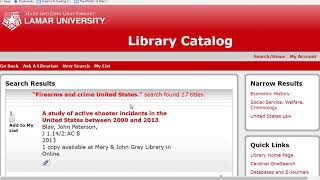 Details Searching For Books 2 - Subject Searches Guide