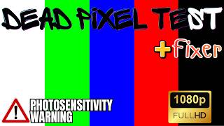 4K Dead &amp; Stuck Pixel Test + Fixer 🖥️ | Solid Color Screen Test with Audio Cues