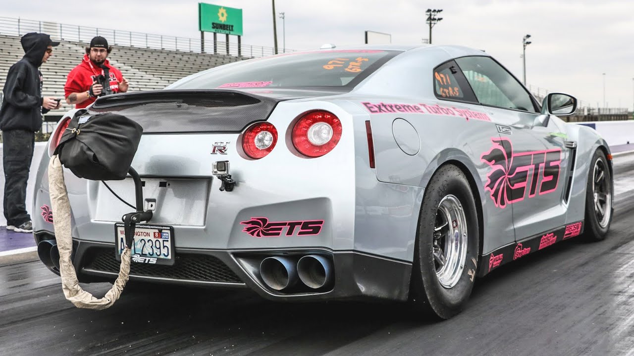 Драг рейсинг тюнинг машин ETS GT-R U.S. RECORD - 7.32 @ 196 MPH!! - YouTube