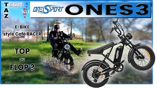 ONES3 OneSport ebike style Café RACER  Test Démo Avis Conseils  Un kiff à 729€ !