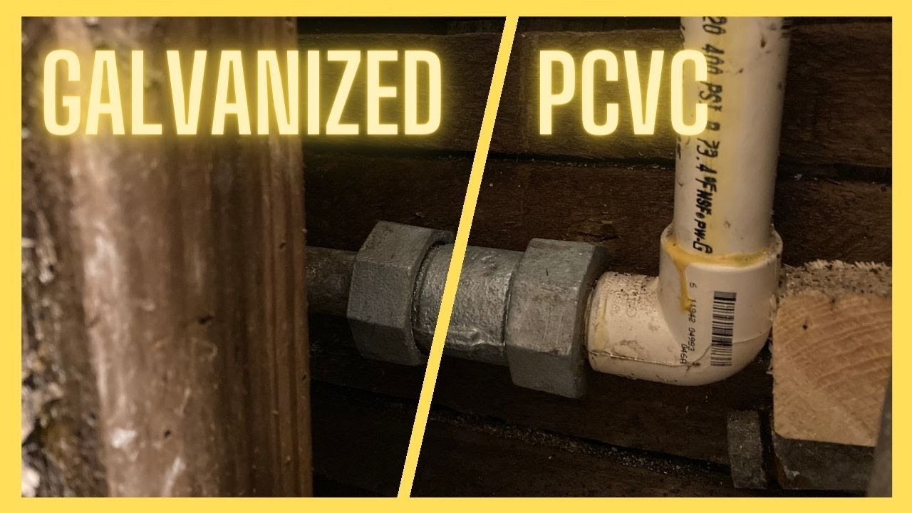 How to change old galvanized pipe to PCVC pipe