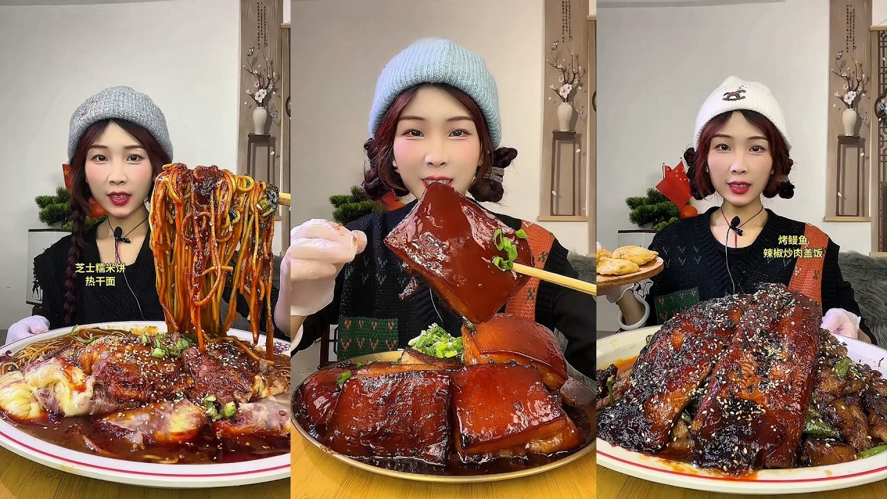 【ASMR】【MUKBANG】DELICIOUS DINING PROGRAM | HOMEMADE CHINESE FOOD | 食べる | 吃播 #咀嚼音