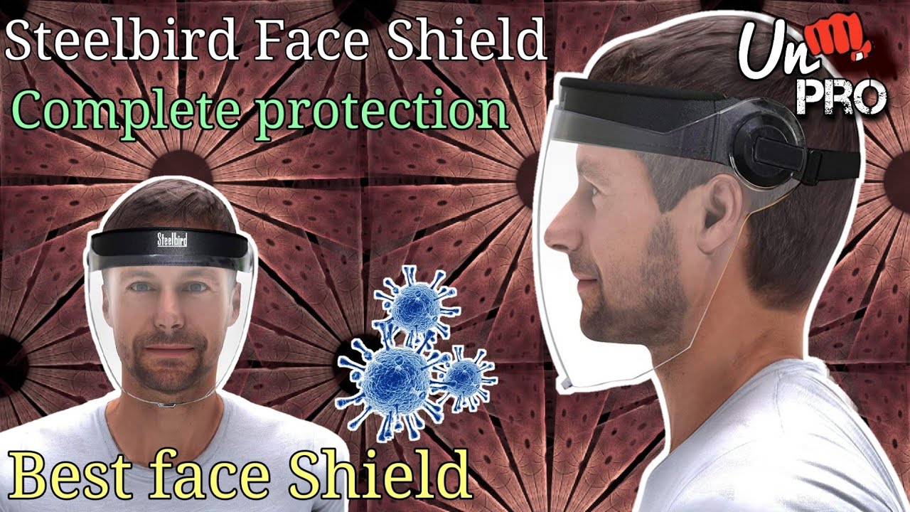 Best face shield for complete protection Steelbird SBA Wings Unisex