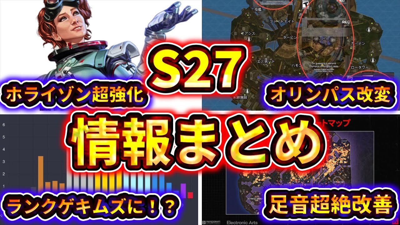 【S27事前情報まとめ】Apex Legends シーズン27のまとめ!新武器・キャラの強化と弱体化予想はこれ! 【ゆっくり実況】【エーペックス】【Apex Legends】 【S27事前情報まとめ】Apex Legends シーズン27のまとめ!新武器・キャラの強化と弱体化予想はこれ! 【ゆっくり実況】【エーペックス】【Apex Legends】