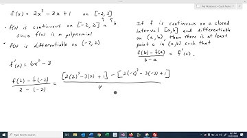 Math 2413 Sec 4.2 (part 3) The Mean Value Theorem