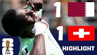 Qatar vs Switzerland 1-1 |    EMBOLO WINNING PENALTY! | FIFA World Cup 2026 Match Highlights #qatar 