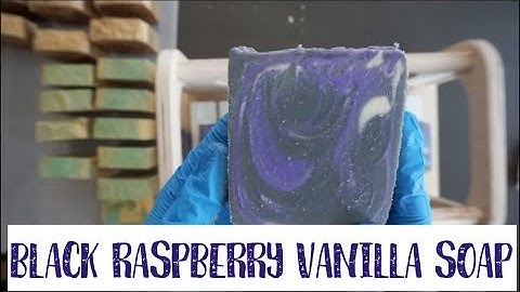 Making Black Raspberry Vanilla Soap