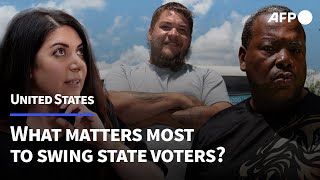 US swing states: What matters most to battleground voters? | AFP