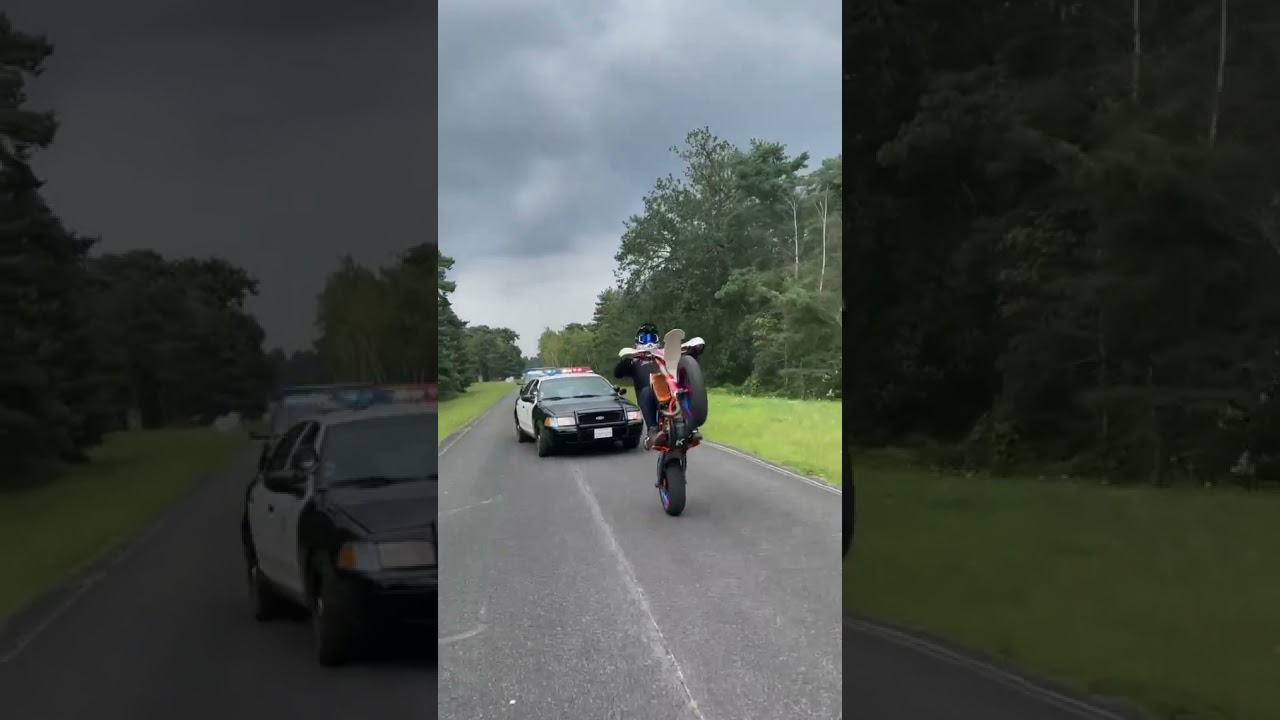 Police Chase Dirt Bike! 😨