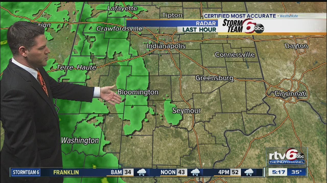 Thursday forecast: Rainy, windy and warmer - YouTube