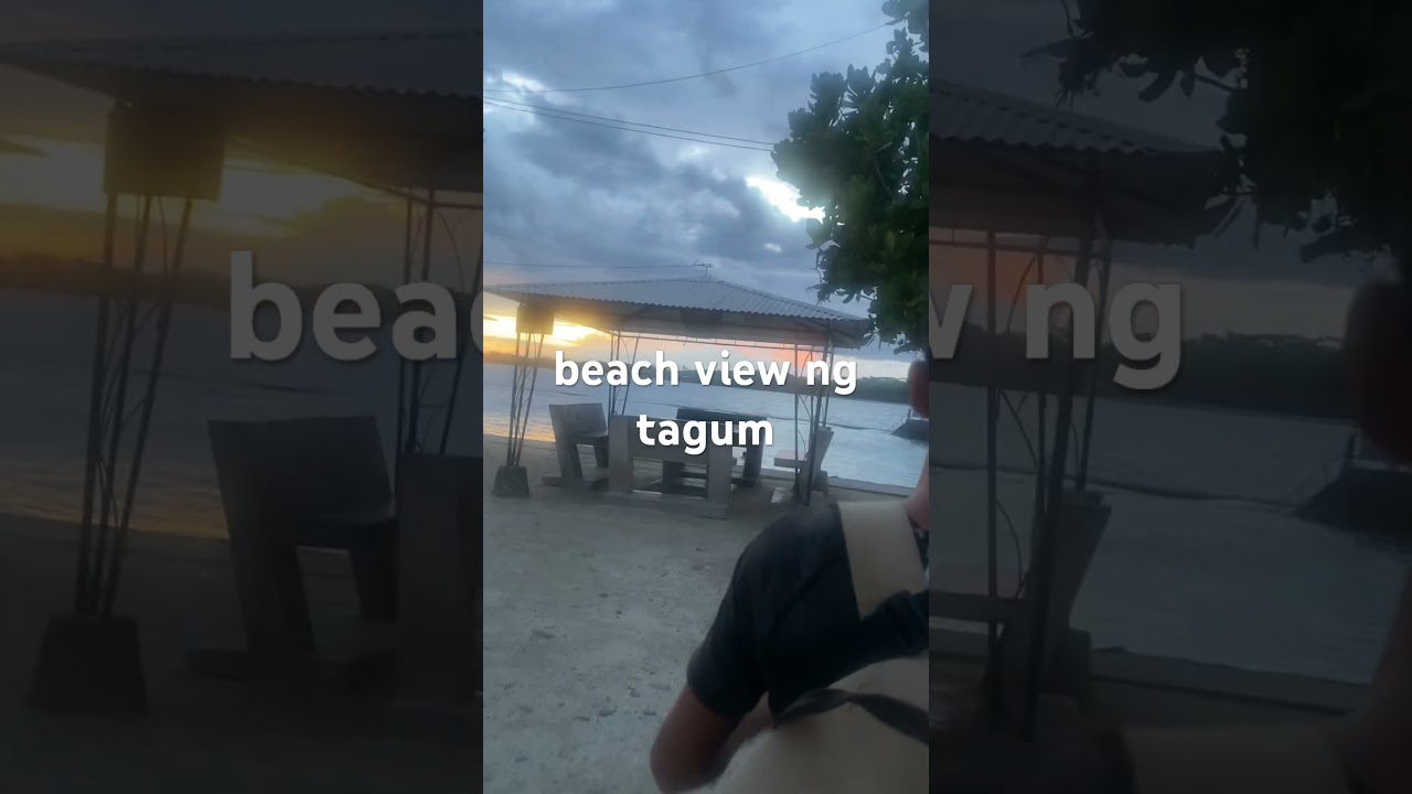 ligi dagat with barkadas in tagum beach view sarap ng sunset panoorin..
