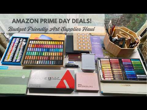 Budget Friendly Art Supply Haul - Mostly Amazon Prime Day Deals!