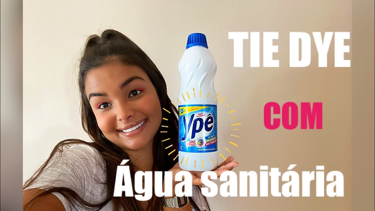 Como fazer uma blusa TIE DYE com água sanitária