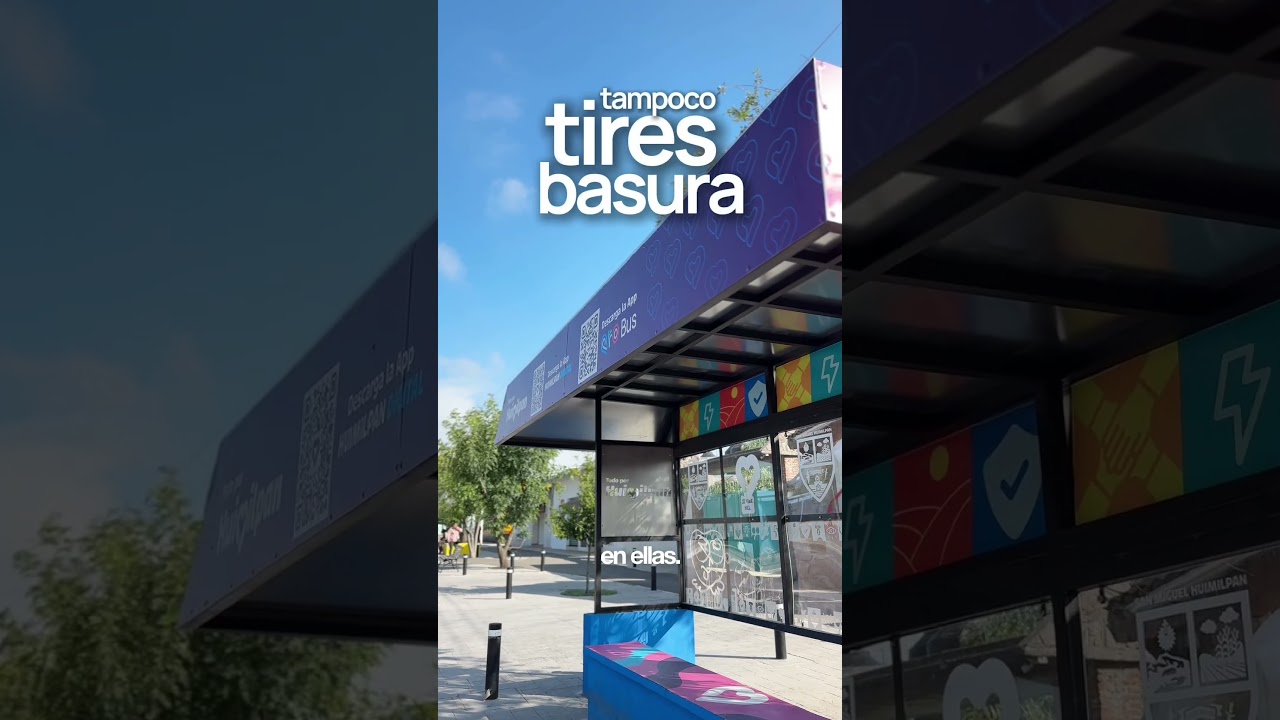 Se instaló el primer paradero en Huimilpan para que la espera del transporte público sea más cómoda.