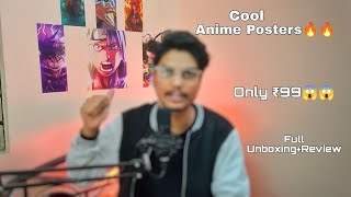 Cool Anime Posters😱😱🔥│Unboxing+Review│Hindi