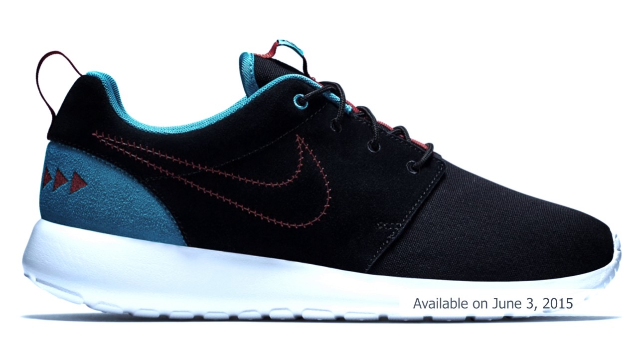 Nike Roshe One N7 Black/Black-Dark Turquoise-University Red