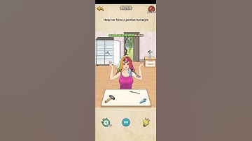 Nightmare Puzzles Level 54 Help her have a perfect hairstyle #puzzle #viralshort #braingames #fyp