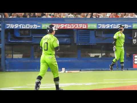 2023/7/17 ヤクルトvs巨人 並木秀尊 セーフティバントセーフもリクエストアウト